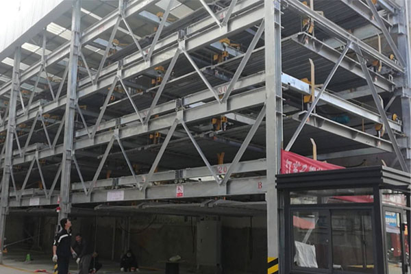 鄭州超市商場垂直循環立體車庫項目驗收成功